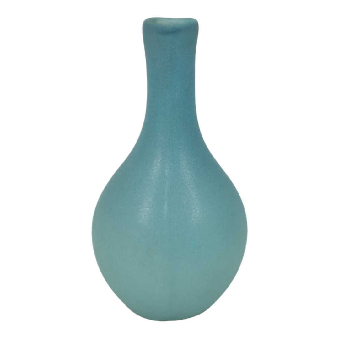 Van Briggle 1940s Vintage Mid Century Art Pottery Ming Blue Ceramic Pitcher - Just Art Pottery