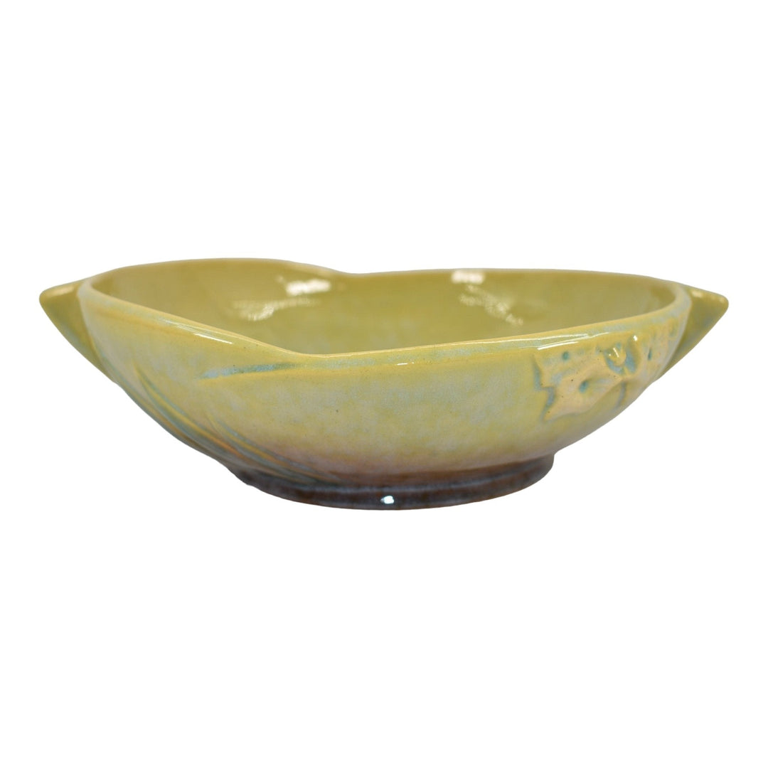 Roseville Pottery Wincraft Green 1948 Mid Century Modern Ceramic Bowl 226-8