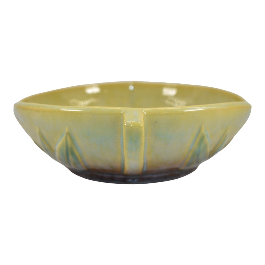 Roseville Pottery Wincraft Green 1948 Mid Century Modern Ceramic Bowl 226-8