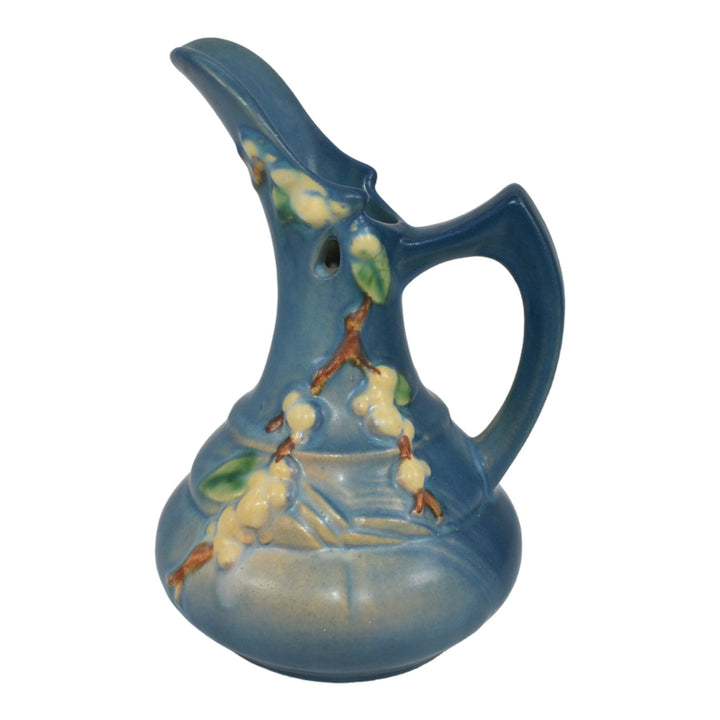 Roseville Snowberry Blue 1947 Mid Century Modern Art Pottery Ceramic Ewer 1TK-6