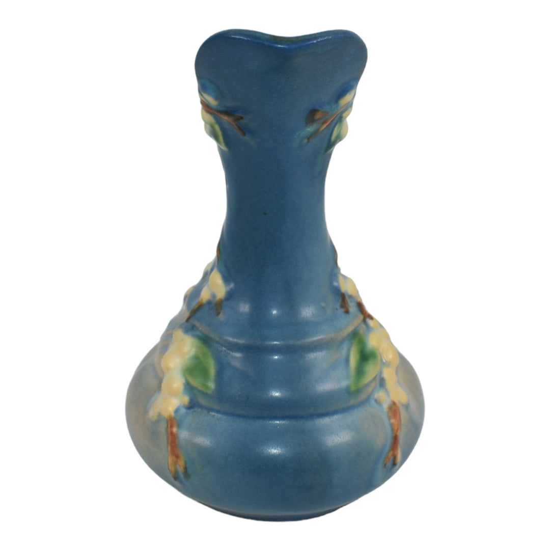 Roseville Snowberry Blue 1947 Mid Century Modern Art Pottery Ceramic Ewer 1TK-6