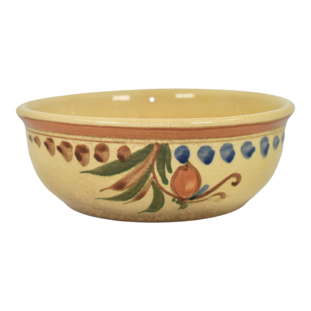 Weller Bonito 1927-33 Vintage Pottery High Glaze Hand Painted Ceramic Bowl - Just Art Pottery