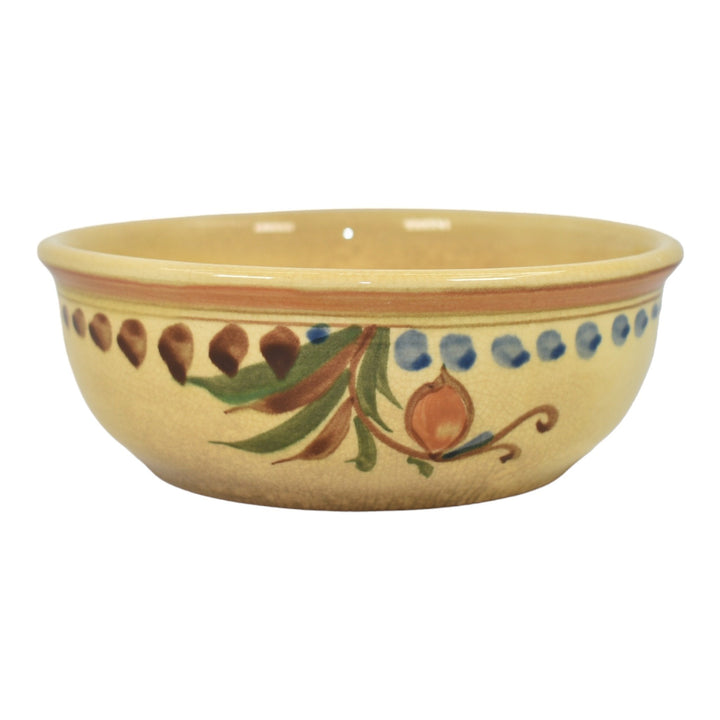 Weller Bonito 1927-33 Vintage Pottery High Glaze Hand Painted Ceramic Bowl - Just Art Pottery