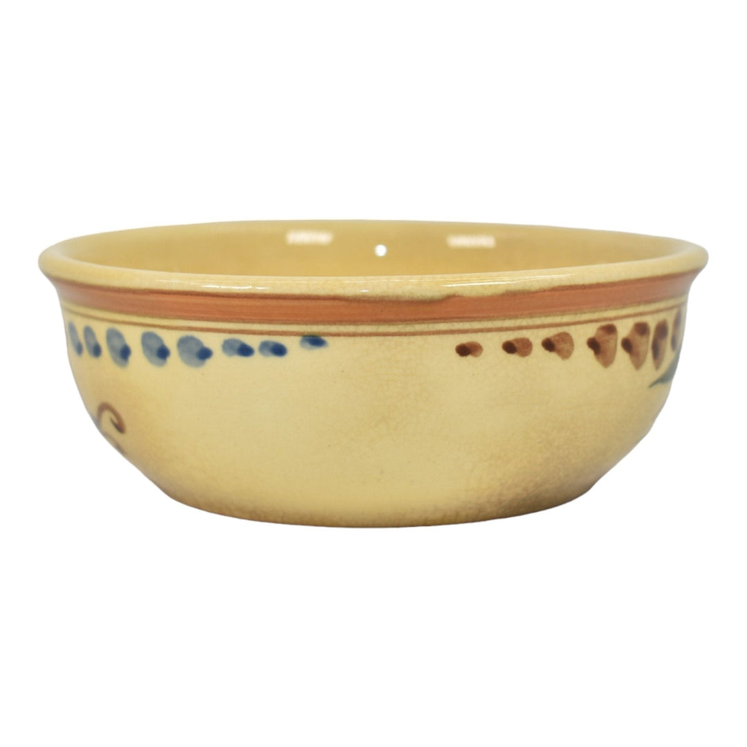 Weller Bonito 1927-33 Vintage Pottery High Glaze Hand Painted Ceramic Bowl - Just Art Pottery