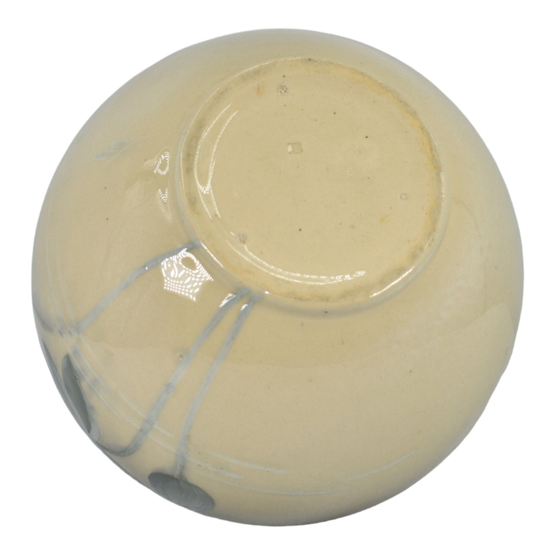 Weller Eocean 1898-1918 Pottery Hand Painted Water Lily Bowl Jardiniere Haubrich - Just Art Pottery