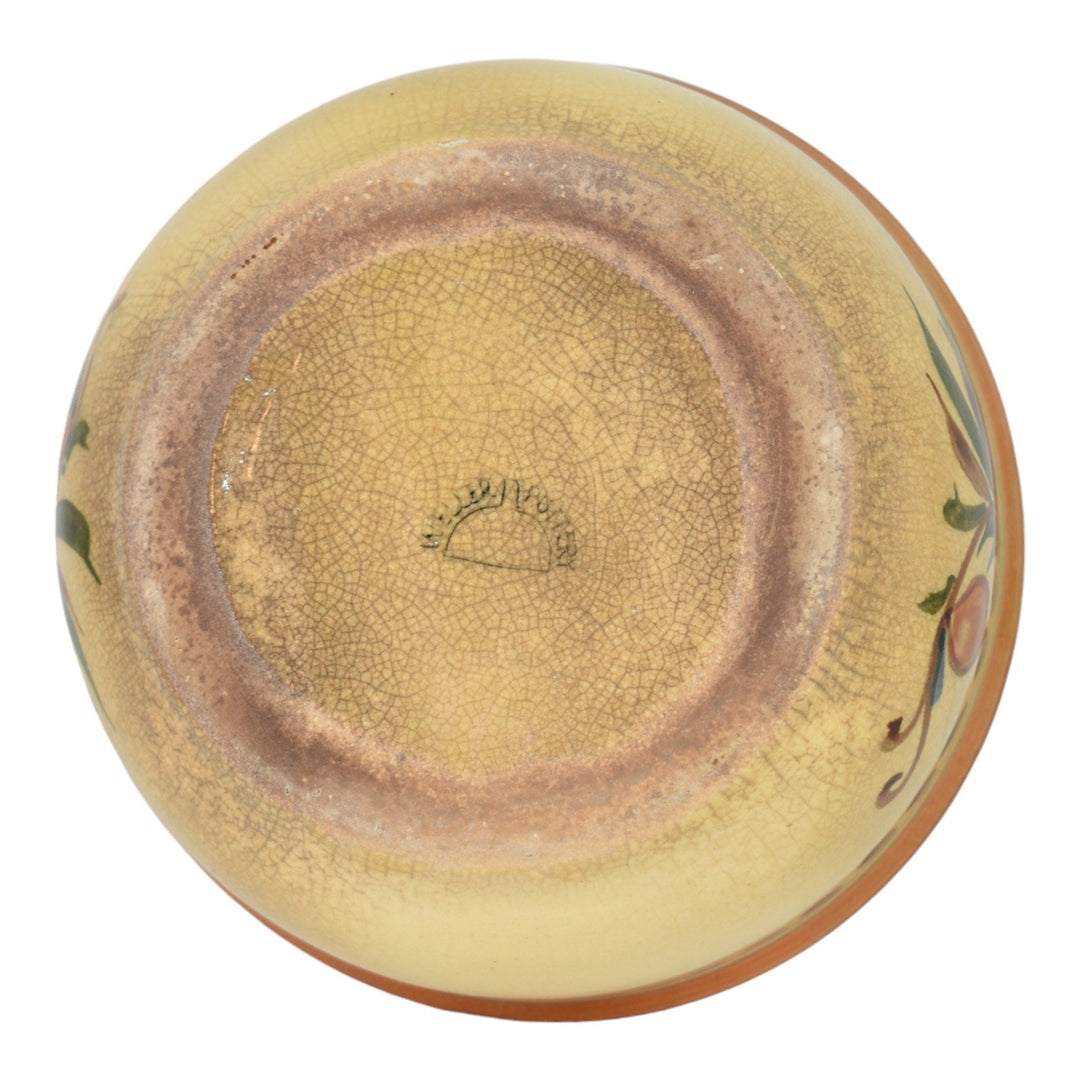Weller Bonito 1927-33 Vintage Pottery High Glaze Hand Painted Ceramic Bowl - Just Art Pottery