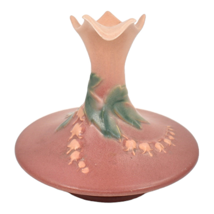Roseville Bleeding Heart Pink 1940 Vintage Art Deco Pottery Ceramic Ewer 963-6 - Just Art Pottery