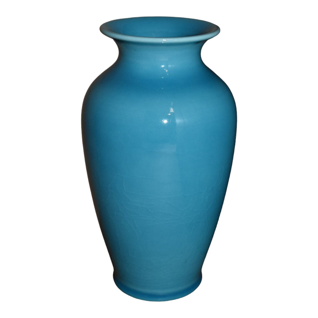 Rookwood 1940 Vintage Art Pottery Turquoise Blue Ceramic Flower Vase 546C