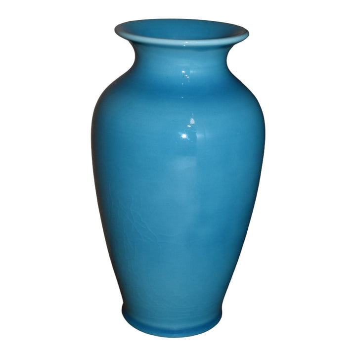 Rookwood 1940 Vintage Art Pottery Turquoise Blue Ceramic Flower Vase 546C