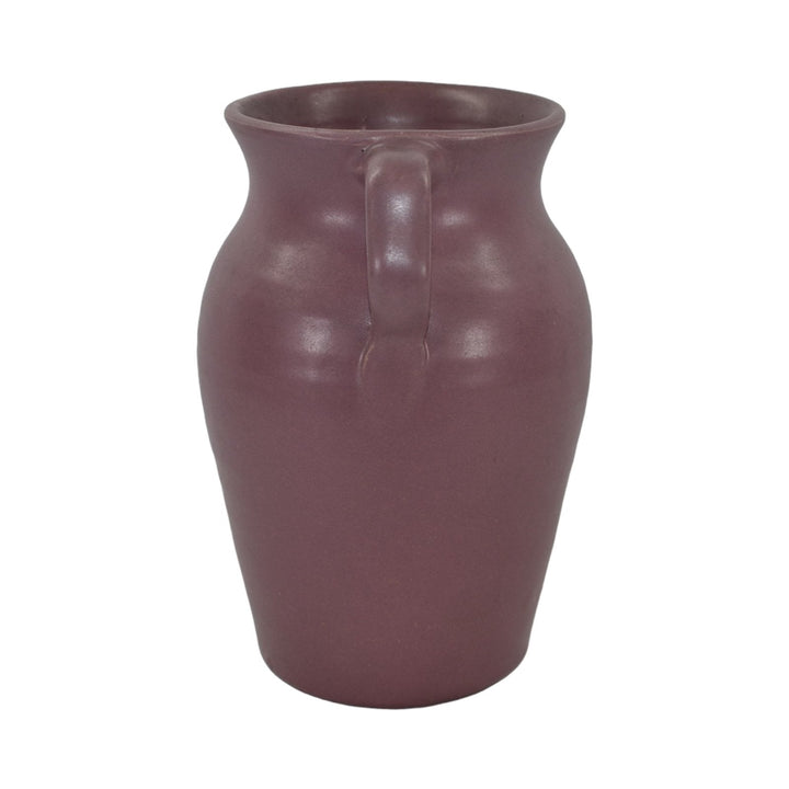 Zanesville Stoneware 1930s Vintage Art Pottery Mulberry Vase 115 - Just Art Pottery