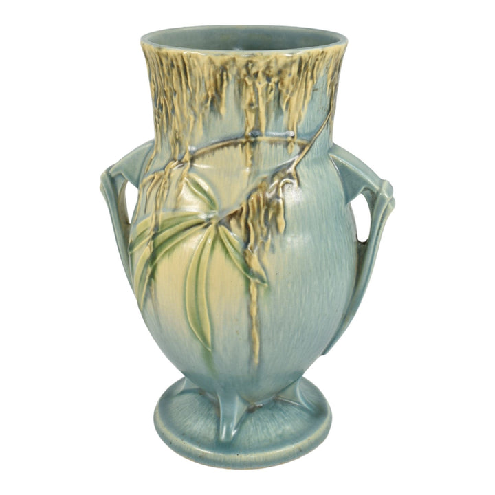 Roseville Moss Blue1936 Vintage Art Deco Pottery Ceramic Flower Vase 783-9 - Just Art Pottery