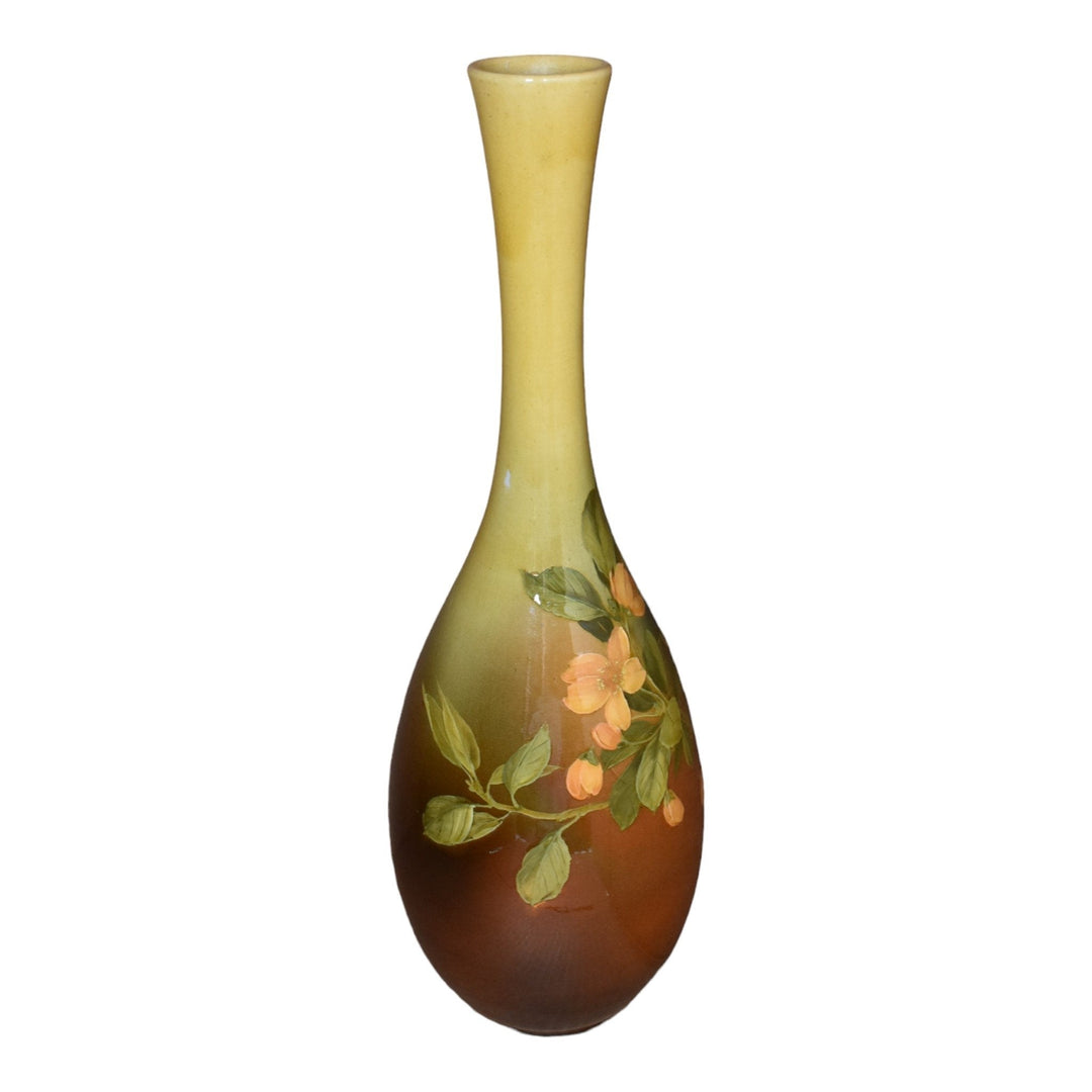 Rookwood 1893 Vintage Pottery Standard Glaze Pink Flower Ceramic Vase Daly - Just Art Pottery
