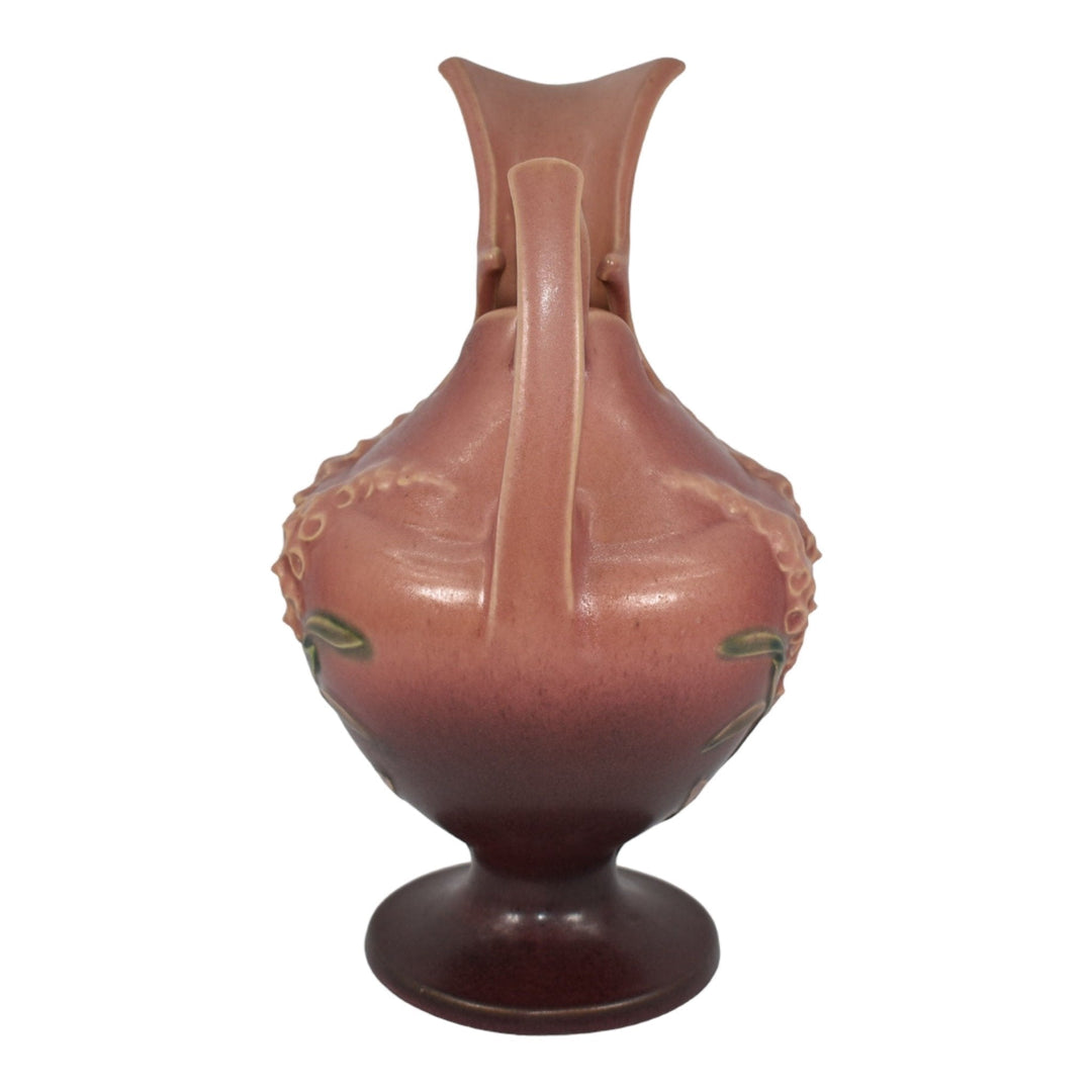 Roseville Foxglove Pink 1942 Vintage Art Deco Pottery Ceramic Pitcher Ewer 5-10 - Just Art Pottery