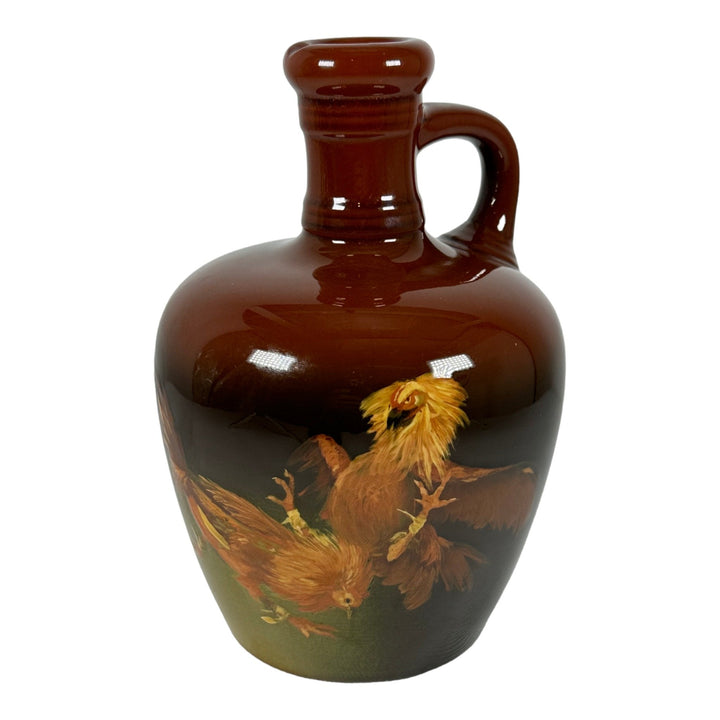 Rookwood 1894 Art Pottery Standard Glaze Hand Painted Rooster Jug 673 Horsfall