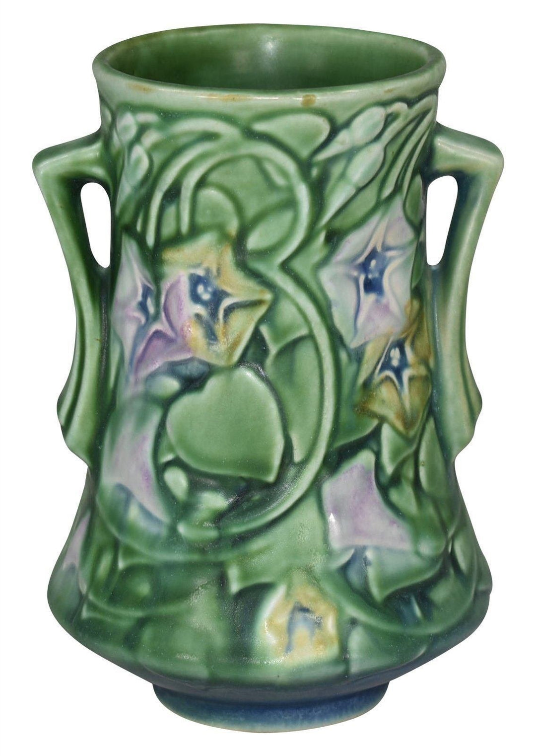 Roseville Pottery Morning Glory 1935 Vintage Pottery Green Ceramic Vase 724-6 - Just Art Pottery