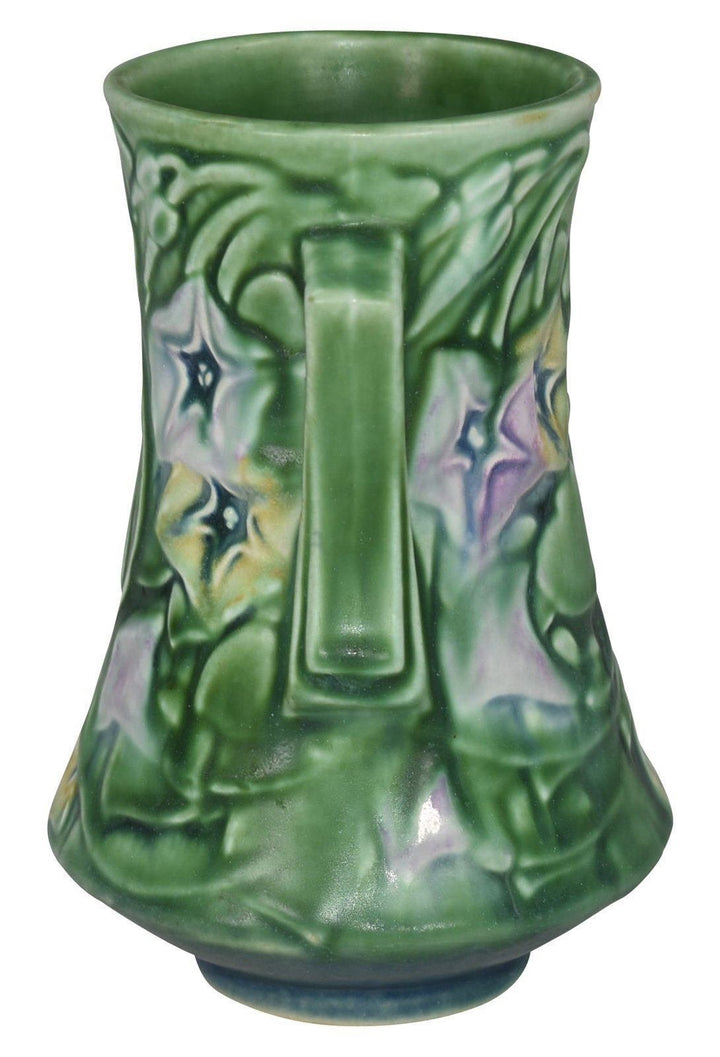 Roseville Pottery Morning Glory 1935 Vintage Pottery Green Ceramic Vase 724-6 - Just Art Pottery